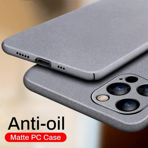 Vista 4 de Casechics Funda compatible con iPhone, funda de lujo mate de policarbonato duro de lujo, ajuste delgado, ultra delgada, ligera, protección de lente
