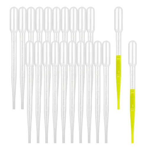 Vista 10 de Moveland 200 piezas de pipetas cuentagotas de 1 ml - Pipetas de plástico desechables para ciencia de laboratorio, aceite esencial, arte DIY