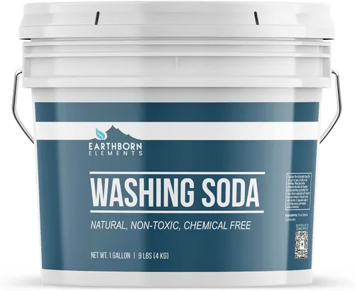 Vista 2 de Earthborn Elements Paquete de copos de soda y jabón (1 galón) de detergente para ropa DIY, limpieza, jabón casero