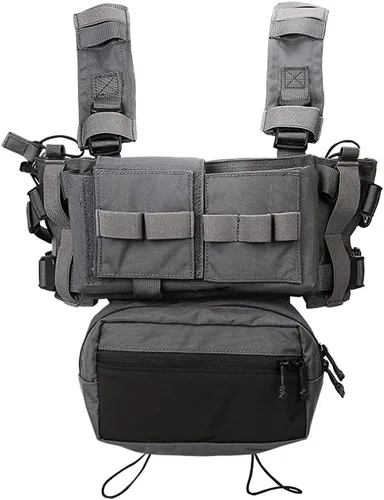 Vista 10 de EMERSONGEAR tac Micro Fight Chissis MK3 - Chaleco modular para Airsoft Paintball Cosplay