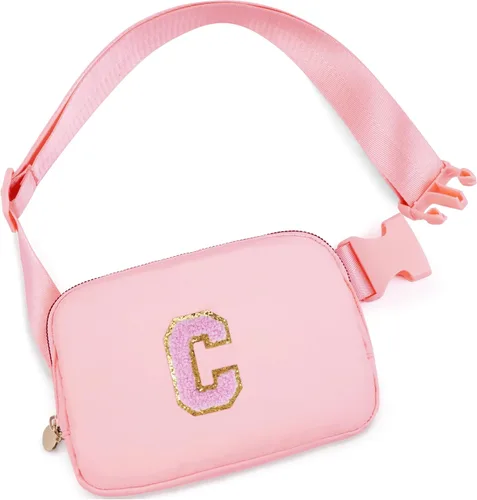 Vista 143 de Bolsa de cinturón para niñas y mujeres, bolsas cruzadas, riñonera, riñonera personalizada, Negro, Small