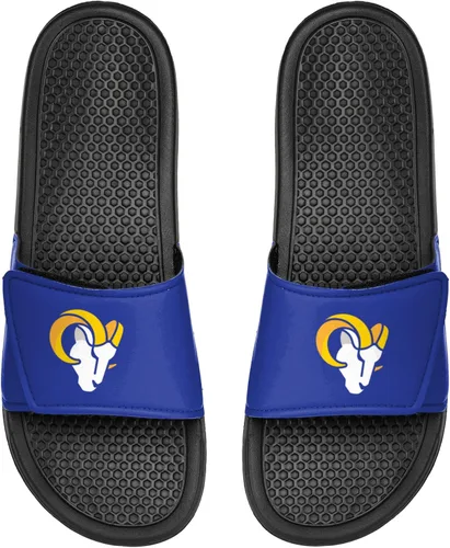 Vista 13 de FOCO mens NFL Team Cropped Big Logo Shower Sport Slide Flip Flop Sandals