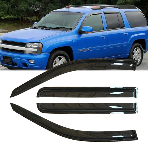Vista 11 de 2 piezas de deflectores de viento originales irrompibles a prueba de lluvia para ventanas laterales del Camaro 10-25, juegos de protectores