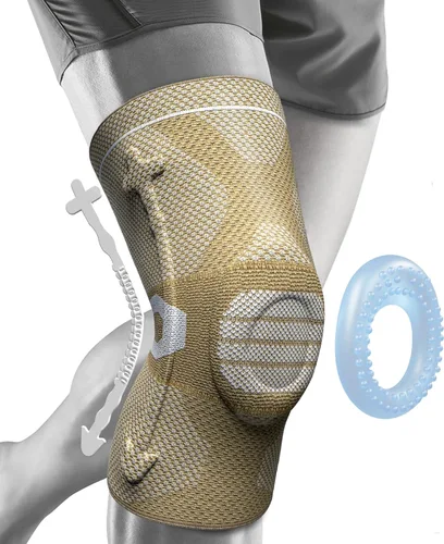 Vista 51 de NEENCA - Rodillera profesional de compresión, tecnología de punto horizontal, grado médico, para desgarro de menisco, ligamento anterior cruzado