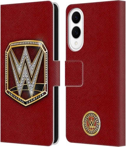 Vista 90 de Head Case Designs Officially Licensed WWE Cruiserweight Champion Title Belts Leather Wallet Case Compatible with Samsung Galaxy A07 4G Campeón