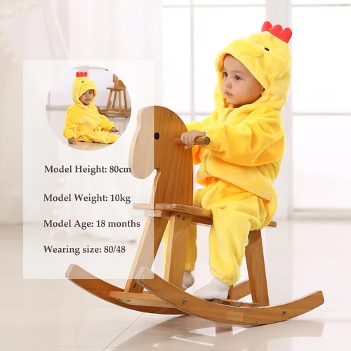 Vista 6 de TONWHAR Disfraz para niños y niños pequeños, traje de animal para bebé, mono de una pieza