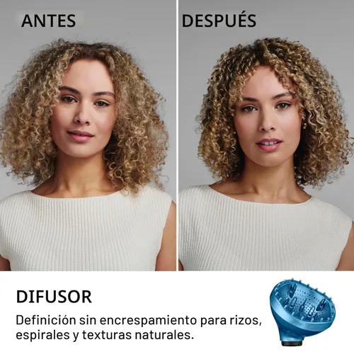 Vista 10 de BaBylissPRO StyleSwitch Ionic Multi-Styler, Air Styler and Hair Dryer, Lightweight Hot Air Brush with 5 Attachments, Automatic Dual Voltage