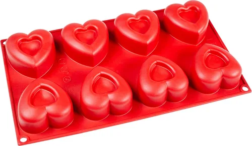 Vista 9 de Fat Daddio's SMF-026 - Recipiente de silicona para hornear con 12 cavidades (2.37 oz)