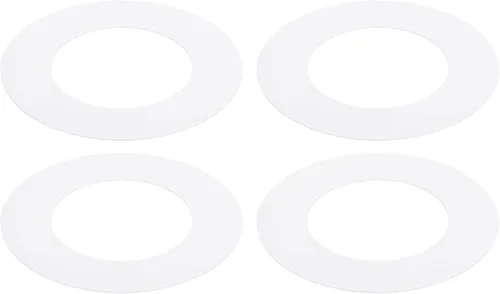 Vista 7 de Anillo negro para latas empotrables de 2.5 pulgadas para lámparas de techo, paquete de 4 unidades de diámetro interior de 3 pulgadas, diámetro