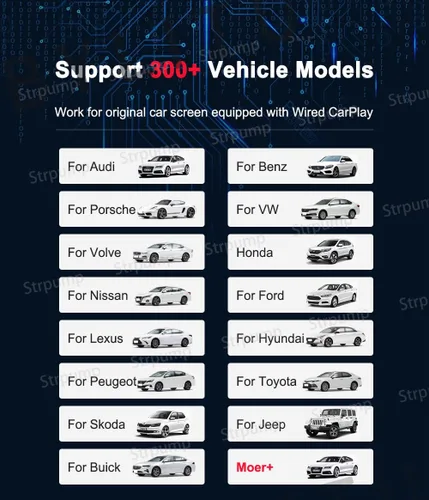 Vista 3 de Android 12.0 CarPlay Ai Box Wireless CarPlay Adaptador Convertir Android Auto Qualcomm Octa Core 4+64GB Google Play Store, Netflix, YouTube Online