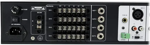 Vista 4 de Rockville Amplificador de 4 zonas de matriz de múltiples fuentes + (20) altavoces de techo negros de 5.25 pulgadas