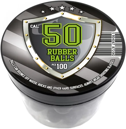 Vista 5 de 100 bolas de goma dura para pistolas marcadoras RAM Shooting Training Autodefensa en calibre 50