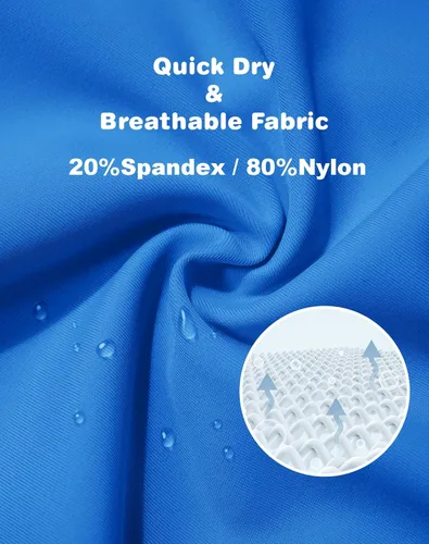 Vista 6 de MAGNIVIT Traje de baño para hombre, color liso, básico, largo, deportivo, con bolsillos