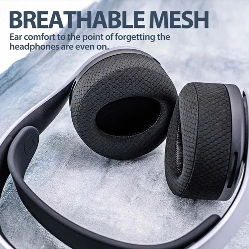 Vista 2 de Almohadillas de repuesto para auriculares PS5 para Playstation 5 Pulse 3D PS5 Almohadillas para orejas PS5 malla transpirable