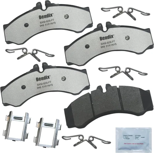 Vista 55 de Pastillas de freno Bendix Fleet Metlok MKD52FM para Apollo, Centurion, Century, Chasis Comercial, Electra, Estate Wagon, GS, 50, 400, 455, LeSabre