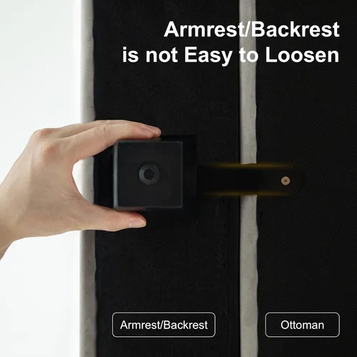 Vista 150 de Belffin Sofá modular Módulo medio con almacenamiento Accent Silla sin brazos para sofá modular seccional terciopelo negro