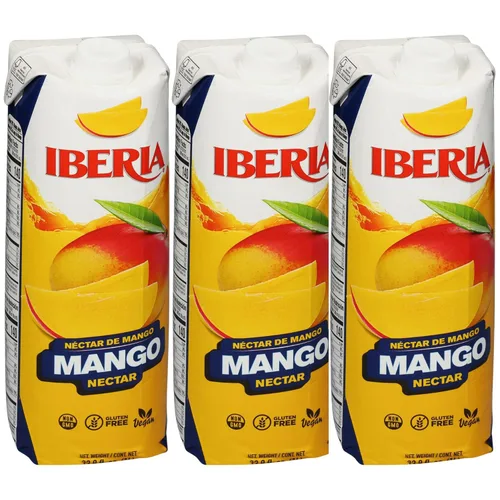 Vista 9 de Iberia Bebida de jugo de mango, 16.57 onzas líquidas (paquete de 12)