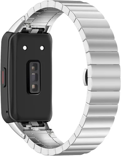 Vista 7 de FitTurn Correa de reloj compatible con Huawei Band 6, Huawei Honor Band 6/7, correa de metal de repuesto para Huawei Honor Band pulsera ajustable