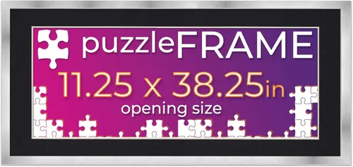 Vista 43 de Poster Palooza Kit de marco de rompecabezas de 11.25 x 38.25 pulgadas. El kit incluye hojas de pegamento para rompecabezas, marco de rompecabezas