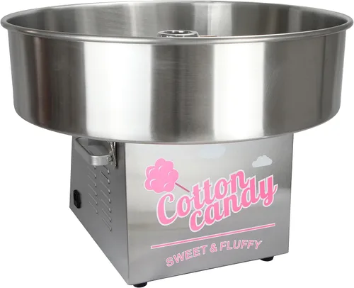 Vista 7 de ANFIRE Máquina profesional comercial de algodón de azúcar cabeza giratoria de 5 "con cuenco de metal de 24 pulgadas y red estabilizadora de hilo