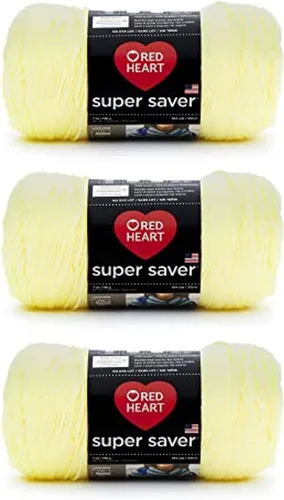 Vista 21 de Red Heart - Hilo Super Saver, color baya, paquete de 3