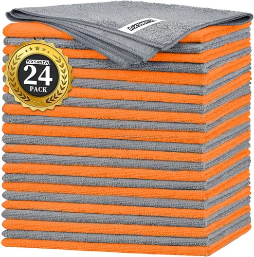 Vista 18 de FIXSMITH Paquete de 400 toallas multifuncionales, paños de limpieza de microfibra de 12 x 16 pulgadas, trapos de limpieza altamente absorbentes