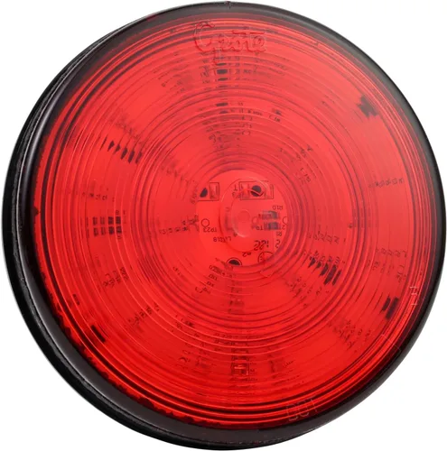 Grote 53312 Supernova - Luz LED de freno y giro trasero de patrón completo, 4 pulgadas, STT, montaje con ojales, pin macho, rojo