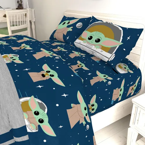 Vista 8 de Jay Franco Juego de sábanas para niños con sábanas bajeras, planas y funda de almohada, ropa de cama ultrasuave con funda de almohada