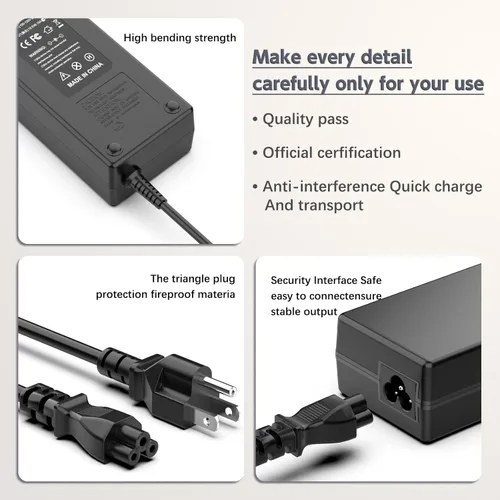 Vista 4 de ROLADA Cargador para portátil de 120 W compatible con USB-C Dock G5 5TW10AA, 5TW10UT, 5TW10AA #ABB, 5TW10UT #ABA; USB-C/A Universal Dock G2 5TW13AA