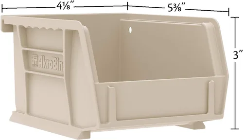Vista 7 de Akro-Mils Paquete de contenedores organizadores apilables de plástico para colgar (24 unidades + 6 unidades)
