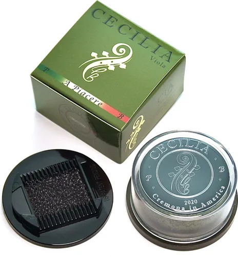 Vista 10 de Resina CECILIA ‘A Piacere’ para violonchelo, resina especialmente formulada para arcos de violonchelo con esparcidora de resina incluida