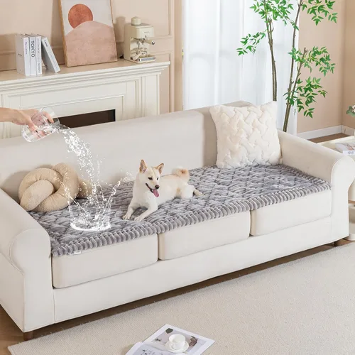 Vista 10 de PuTian Funda de sofá 100% impermeable para perros, lavable, antideslizante, protector de sofá, apto para mascotas, para sofás y sofás, 27.6 x 59