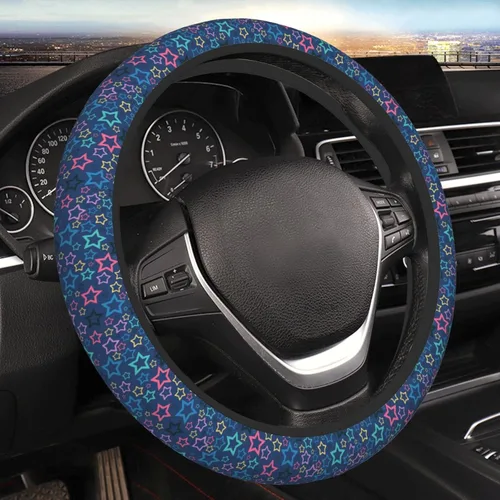 Vista 12 de Funda Universal para Volante de Automóvil con Mandala Bohemio de 15 Pulgadas de Neopreno Accesorios de Protección y Decoración