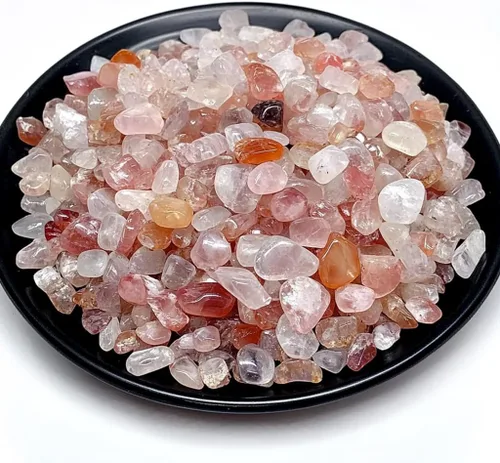 Vista 17 de Chips de Cristal de Amazonita Pulida 200 Piezas - 0.3" 10 oz Chips de Piedra Pulida Chips de Piedras de Vidrio Marino Triturado Piedras de Cristal