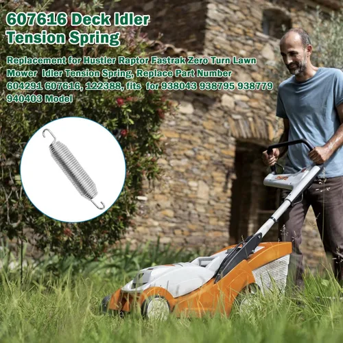 Vista 4 de 607616 Muelle tensor de tensión de cubierta 1 x 6.75 compatible con Hustler Raptor Fastrak/Cortacésped Giro Cero Repuesto Parte 607616 122388 604291
