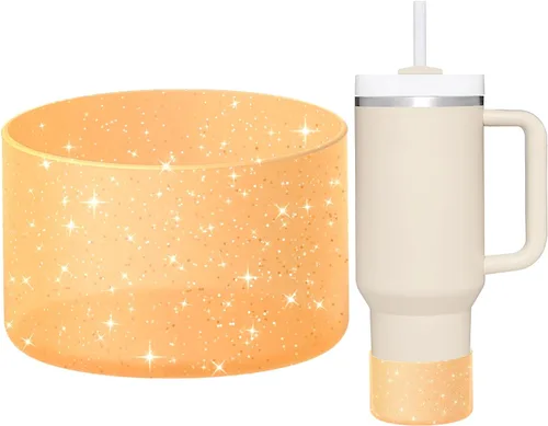 Vista 17 de WUQID Funda protectora de silicona compatible con vasos Stanley Tumbler de 20 a 40 onzas y botella Hydro Flask de 12 a 24 onzas, reduce