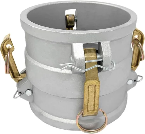 Vista 9 de Gloxco Acoplador de carrete de aluminio tipo DD con leva y ranura, 1-1/2" Camlock hembra x 1-1/2" Camlock hembra (CAM-15-DD-AL)