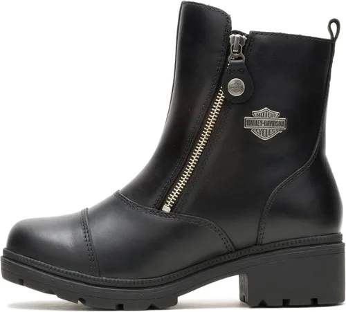 Vista 7 de Harley-Davidson CALZADO Mujer Amherst Botas Casual Corto Tobillo Tacón Bajo 1-2" - Negro