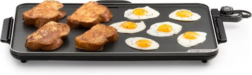 Presto 22" eléctrico Slimline Griddle, 22", Negro