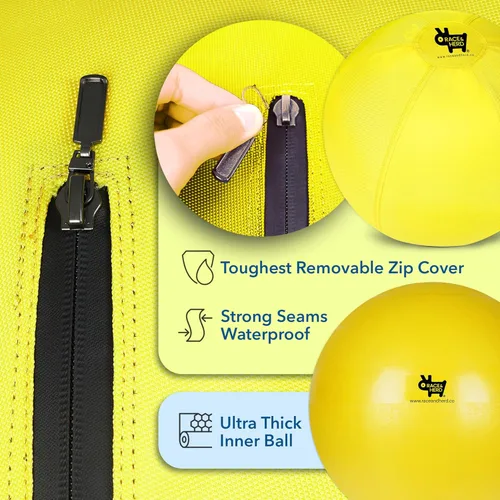 Vista 4 de Race&Herd Funda de 18 pulgadas para pelota de pastoreo para perros grandes, bolas de rebaño de repuesto para perros, funda de juguetes, capa