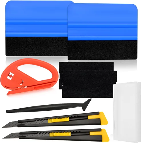 Vista 8 de Kit de herramientas de tinte de ventana de automóvil, incluye espátula de fieltro, kit de aplicación de película para ventana, herramientas