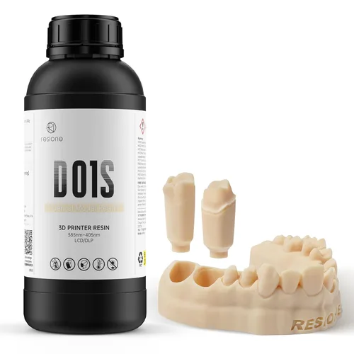 RESIONE - Resina de impresora 3D dental: líquido de impresora 3D de resina D01S para modelos de estudio de implantes de restauración - Resina de