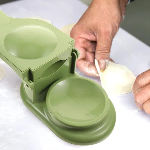 Vista 7 de CALLARON Empanada Empanada Baozi Pierogi Ravioli Herramientas de pastelería verde