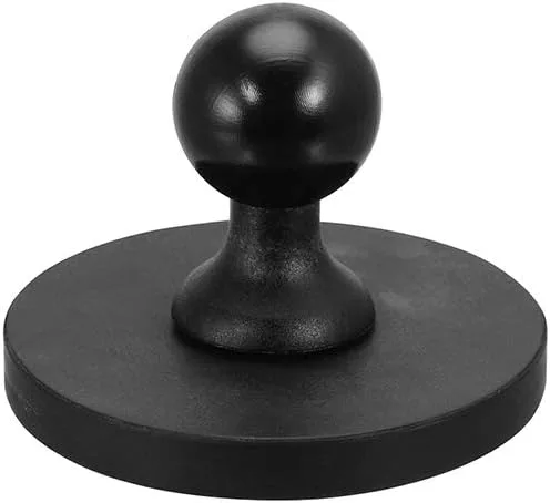 ARKON 65mm Diameter Round Heavy-Duty Magnetic Base with 25mm (1 inch) Ball