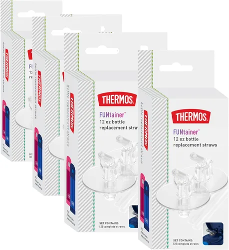 Vista 5 de Cañitas de respuesto de Thermos para botella FUNtainer de 12onzas, Transparente