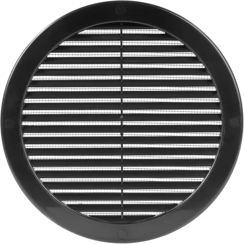 Vista 34 de Paquete de 10 cubiertas redondas de ventilación de aire de 4 pulgadas – Deflector de ventilación de aire Soffit de plástico blanco con malla
