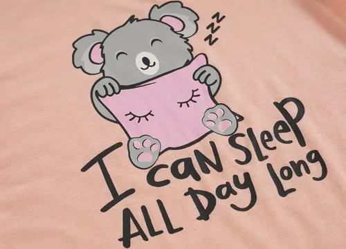 Vista 4 de Hupohoi Conjunto de pijama lindo de verano para niñas grandes, ropa de dormir estampada en forma de corazones a