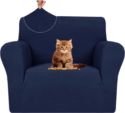 Vista 19 de MAXIJIN Funda súper elástica para sofá de 3 cojines, funda universal de 1 pieza para sofá de sala de estar, protector de muebles de elastano, apto