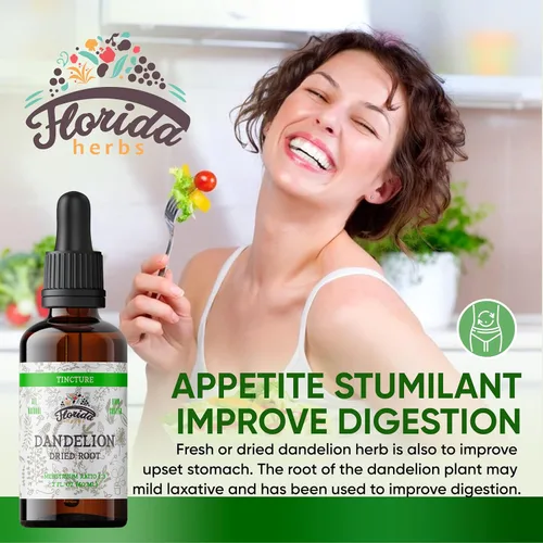Vista 2 de Tintura de raíz de diente de león orgánico extracto de diente de león (Taraxacum Officinale) Suplemento de salud, sin OMG en glicerina vegetal