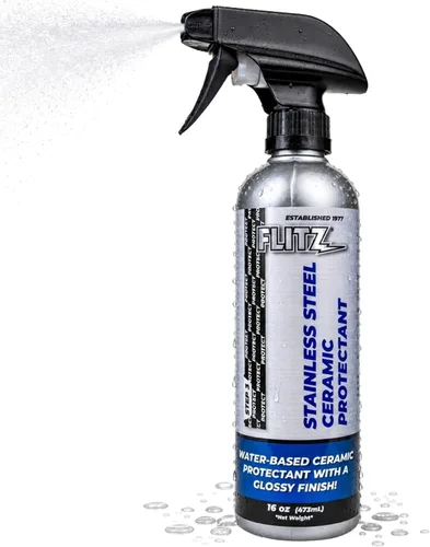 FLITZ Protector de pulido de acero inoxidable, revestimiento de cerámica